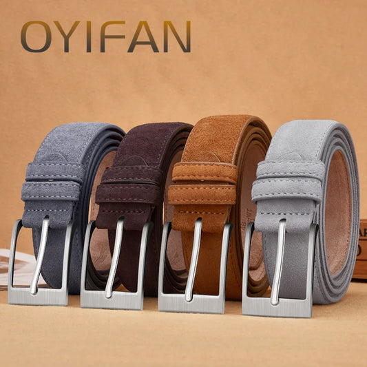 2025 new suede belt, popular style, casual belt, suitable for both men and women, fashionable style, durable belt